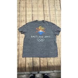 Vintage 2002 Salt Lake City Winter Olympics Tee Mens Size Small
